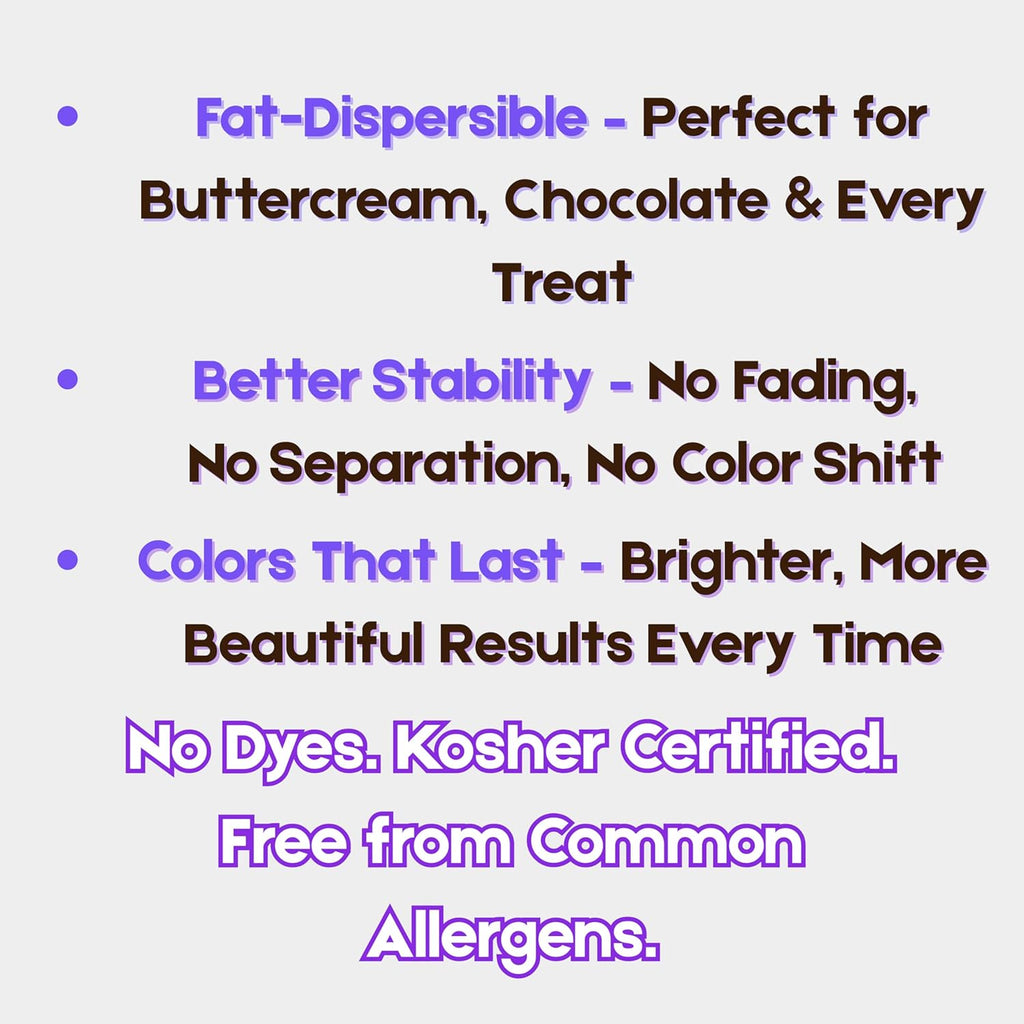 Bakerpan White Food Coloring Powder - Oil-Based, Dye-Free, Perfect for Frosting & Baking - 30g