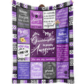 Flpoxzd Granddaughter Gifts from Grandma, Grandpa, Birthday Gifts for Granddaughter, Granddaughters Blanket, Christmas Graduation Present for Grandchild, Heartwarming Blanket 60”x50”