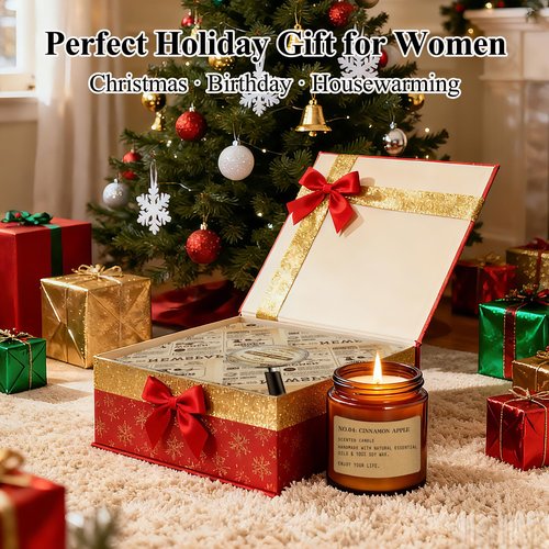 12 Pack Aromatherapy Candles for Home Scented, Aromatherapy Jar Candle Gifts for Women, Natural Soy Wax Amber Candle Set, Scented Candles Set for Birthday Valentine Birthday Day Present