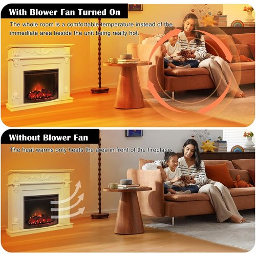 Hiorucet Fireplace Blower Fan Kit - Replacement for Desa Tech, FMI, Vanguard | Fits GA3650A, GA3700, GA3750A