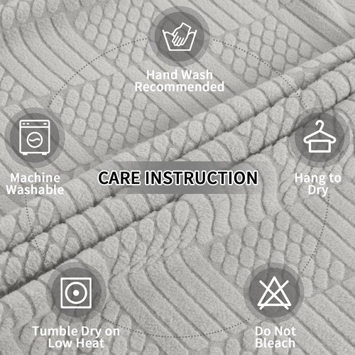 Easy-Going Waterproof Couch Cushion Covers for Couches and Sofas, Stretch Jacquard Sofa Seat Cover Replacement for Dogs, Pets & Kids, Durable Furniture Protector for Loveseat Cushions, Light Gray