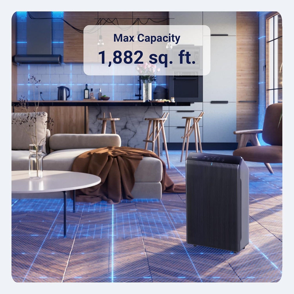 WINIX 5510 Air Purifier - True HEPA Filter with App Support for Large Rooms Up to 1881 Ft²