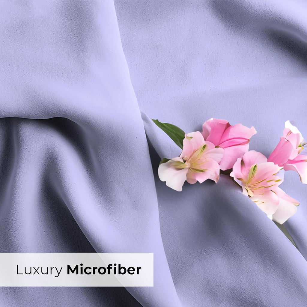 Skiennix Queen Pillow Cases Set of 4 - Ultra Soft Hotel Quality - Wrinkle Free & Fade Resistant - Lavender