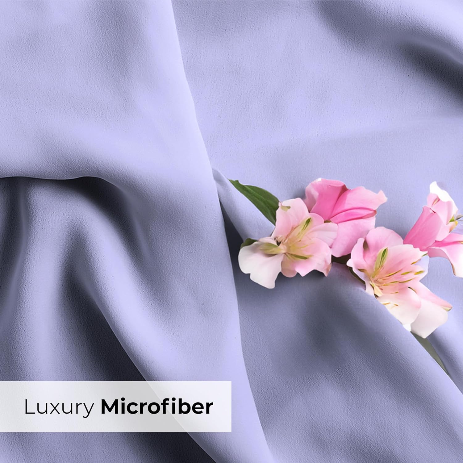 Skiennix Queen Pillow Cases Set of 4 - Ultra Soft Hotel Quality - Wrinkle Free & Fade Resistant - Lavender