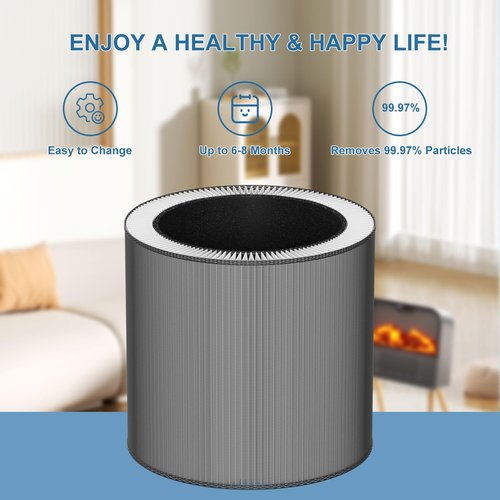 C610 Replacement Filter Z Compatible with Winix C610 Air Cleaner Purifier 1712-0121-00, 3-in-1 True HEPA Filter, 2-Pack