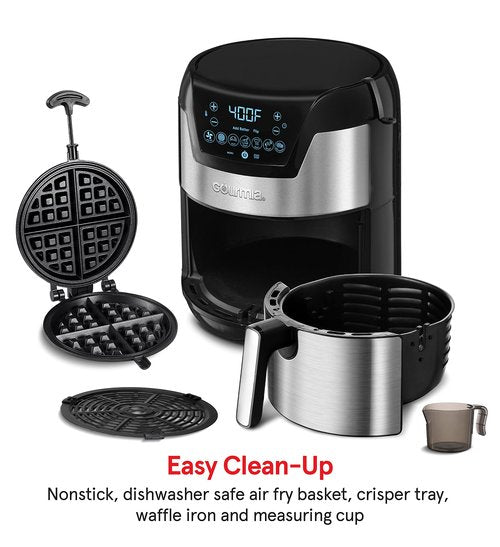 Gourmia GAFW598 2 in 1-5-Quart Digital Air Fryer + Waffle Maker