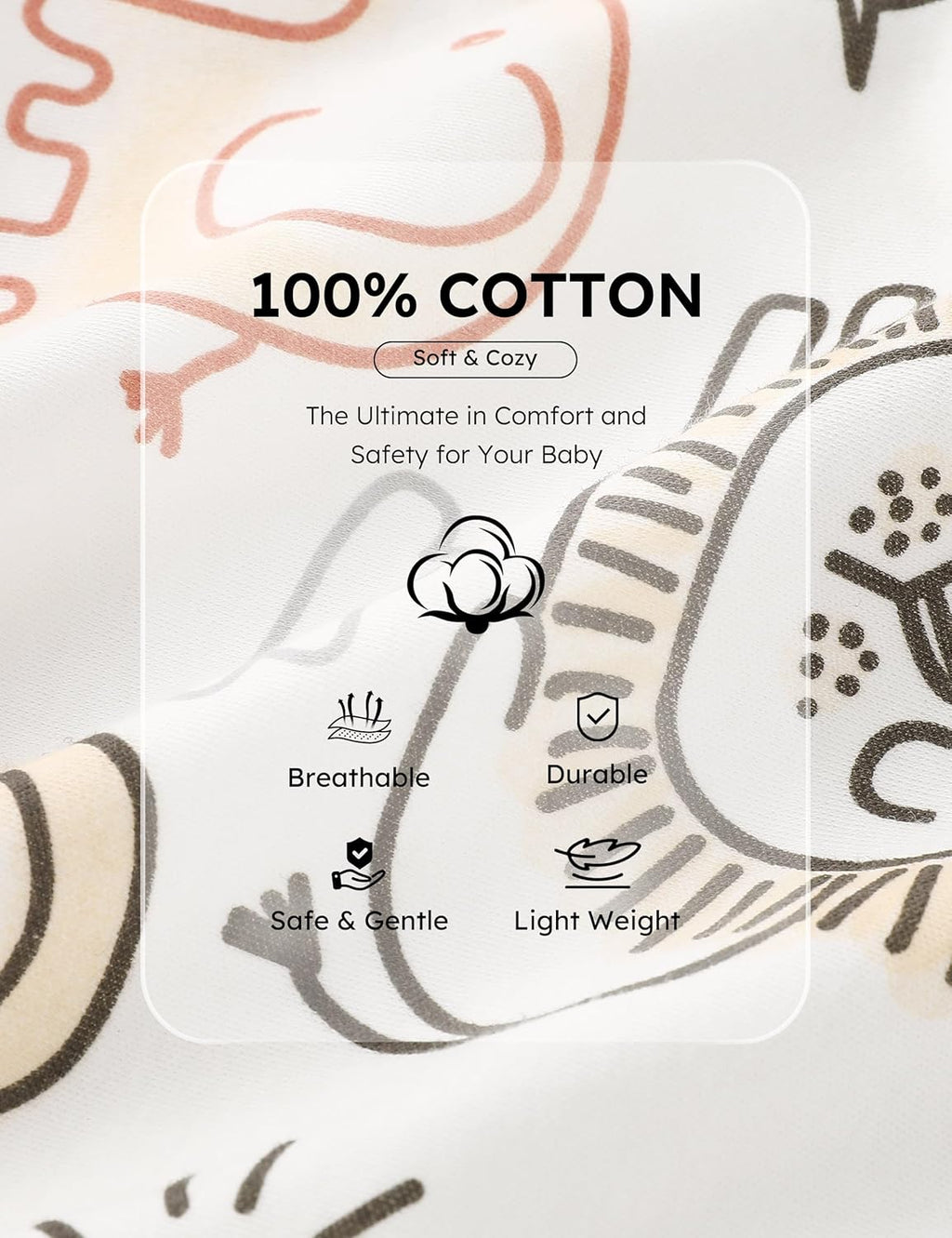 Yoofoss Baby Pajamas - 100% Organic Cotton Sleepers for Newborns | 3-Piece Footed PJs Set