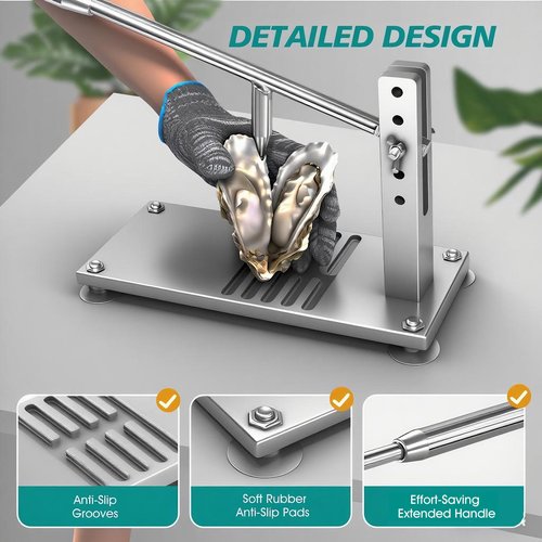 BIUWING Oyster Shucker Machine, Oyster Clam Opener Tool Set, Oyster Opener Machine (Upgraded)