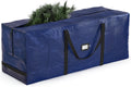 Zober Christmas Tree Storage Bag - Waterproof & Durable for 7.5 Ft Artificial Trees - Navy Blue