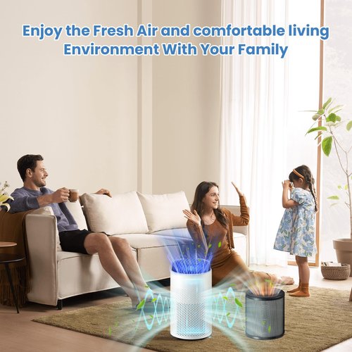 Airmega 50 Filter Replacement Compatible with Coway Airmega 50 Air Purifier, 3-IN-1 Hepa Filter, Deodorization Filter with Activated Carbon (2PCS)