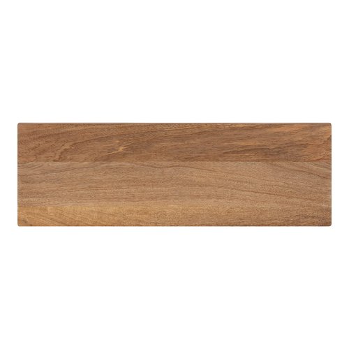 Kate and Laurel Lankford Modern Wood Wall Shelf, 24 inch Width, Natural Wood and White, Decorative Shelf for Storage and Display