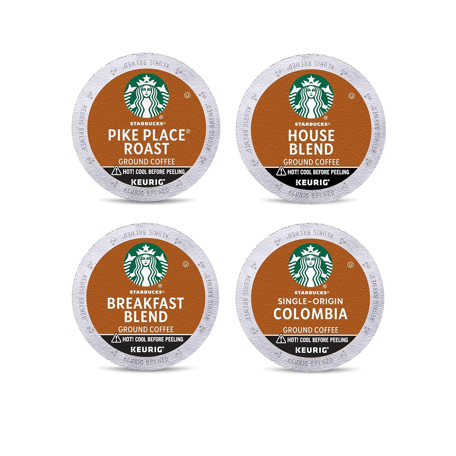 Starbucks K-Cup Coffee Pods - Medium Roast Variety Pack | 100% Arabica, 96 Pods for Keurig Brewers
