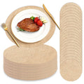120 Pcs Round Burlap Placemats Bulk 11.8 Inch Reusable & Heat Resistant Natural Jute Table Mats Brown Rustic Table Decor for Wedding, Christmas, Farmhouse Dining Decorations