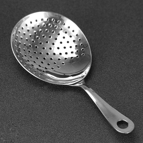 Homestia Julep Strainer Stainless Steel Bar Strainer Cocktail Spoon for Home or Commercial Bar Use, Professional Bartender Julep Strainer for Cocktail Drinks Shakers Mixing Glasses