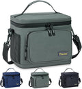 BALEINE Insulated Lunch Bag - Leakproof Cooler for Work & Picnic | 15 Can Capacity, Medium, Grey
