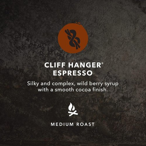 Kicking Horse Coffee | Cliff Hanger Espresso - Medium Roast Whole Bean, 2.2 lb - Certified Organic & Fairtrade
