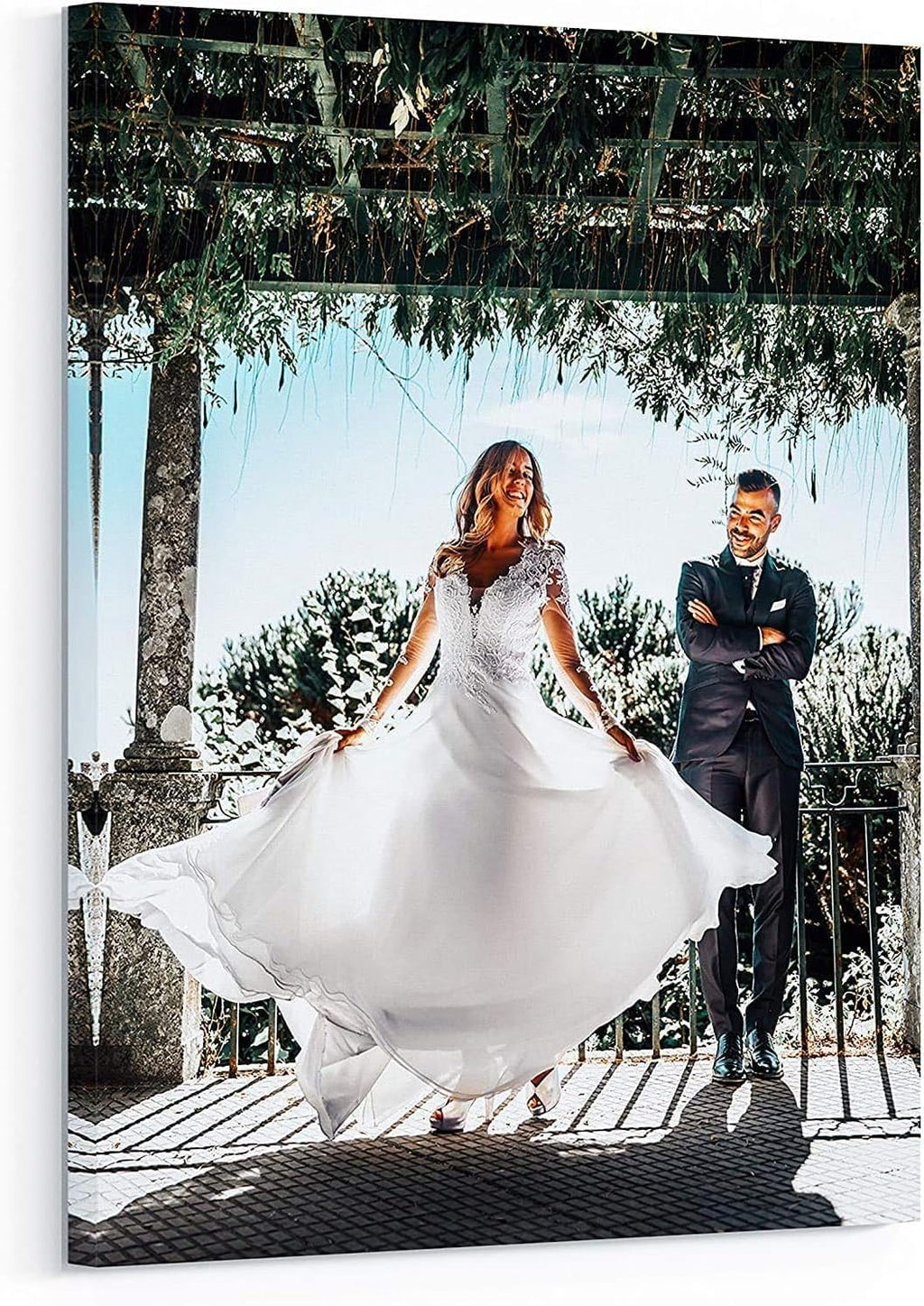 P&L ART Custom Canvas Prints - Transform Your Photos into Stunning Wall Art | Framed 16x20 for Home Decor
