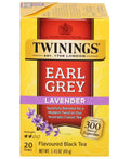 Twinings Earl Grey Lavender Black Tea - Citrus & Bergamot Flavor, 20 Individually Wrapped Teabags