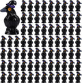 Skiennix Mini Resin Crows - 100 Pcs Black Raven Figurines for Halloween Decor & DIY Crafts