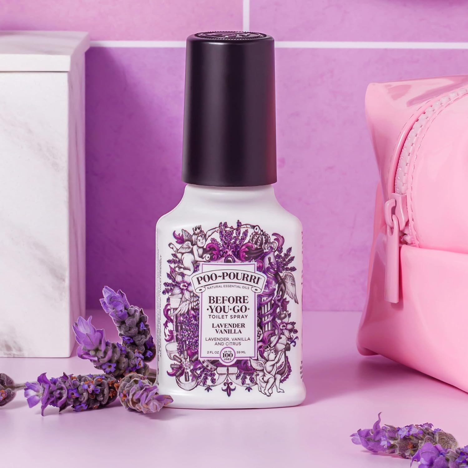 Poo-Pourri Pocket Toilet Spray - Travel Essential for On-The-Go Odor Control | Beach Bum, 1 Fl Oz