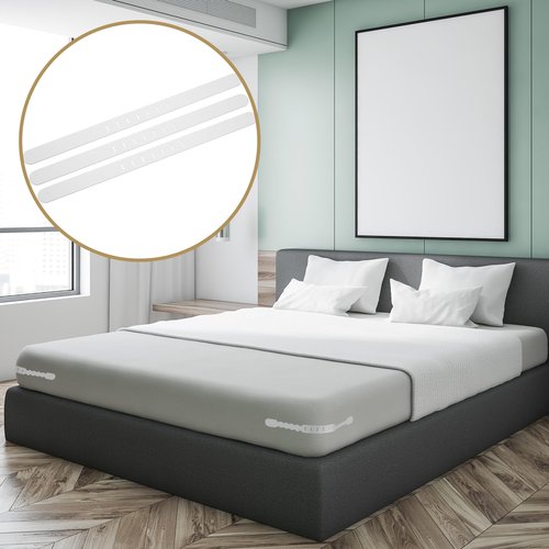 Nkiy Quen 8 Pcs Bed Sheet Holder Replacement Strips,Replacement Strips for Bedsheet Holder,Sheet Holder Strip for Most Lock Sheet Holder Replacement