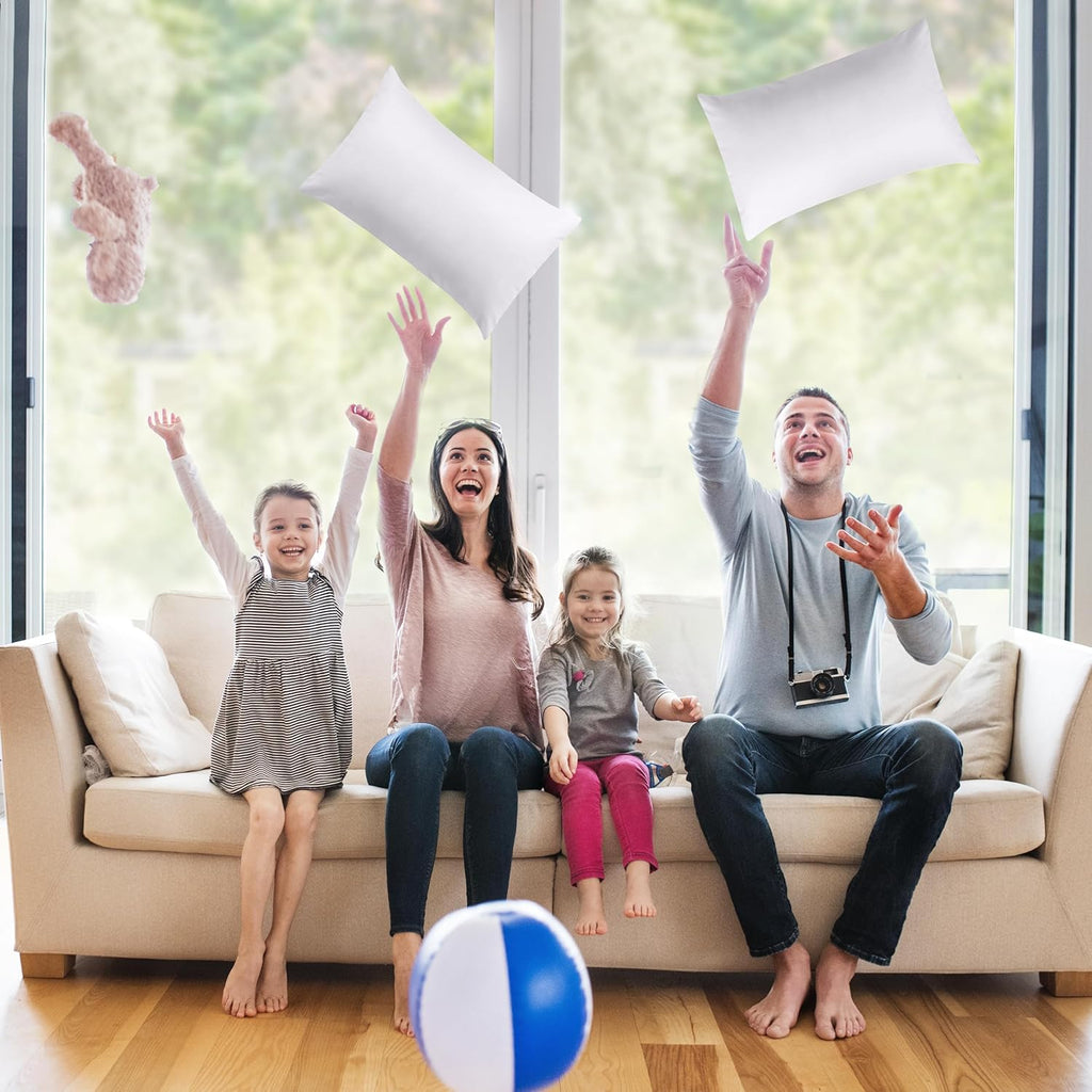 Utopia Bedding Pillow Inserts 14x22 - Set of 2 White Decorative Cushions for Bed & Sofa - Soft & Fluffy