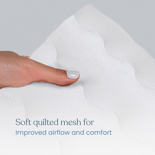 HALO Breathable Crib Mattress Cover – Quilted Mesh, Waterproof, Universal Fit for Standard Crib & Toddler Beds, Easy to Change, Machine Washable