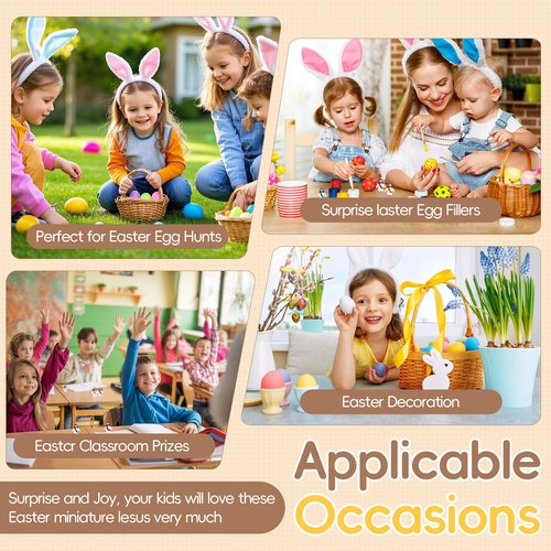 Hearkenlist 100Pcs Little Jesus Figures Jesus Love You Mini PVC to Hide and Seek Christmas Religious Party Favors Sunday School Baptism Gifts