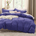 Bedsure Skipper Blue Duvet Cover Set - Extra Soft Cotton-Like Polyester, Full Size 80x90 Inches, 3 Pieces with Zipper Closure & 2 Pillow Shams