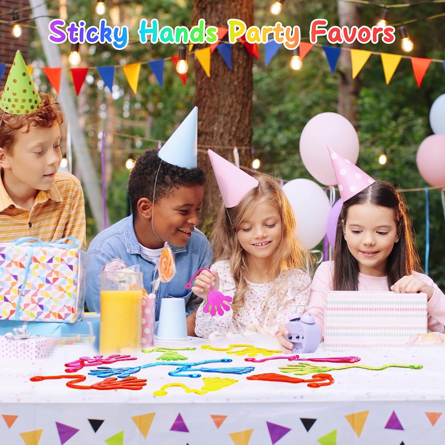 PICcircuit Sticky Hands - 30 PCS Stretchy Party Favors for Kids | Fun Goodie Bag Stuffers & Classroom Prizes