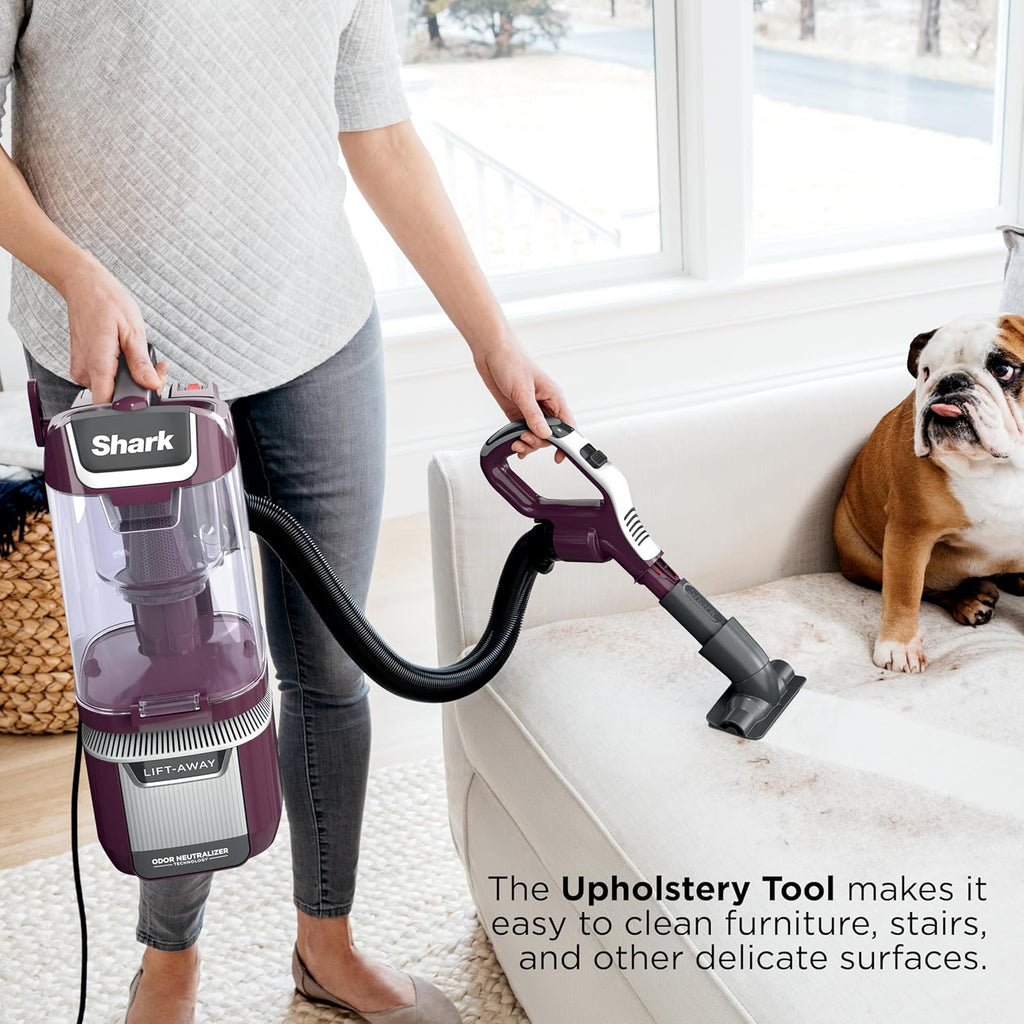 Shark LA702 Rotator Pet Lift-Away Vacuum - DuoClean PowerFins & Odor Neutralizer | Wine Purple