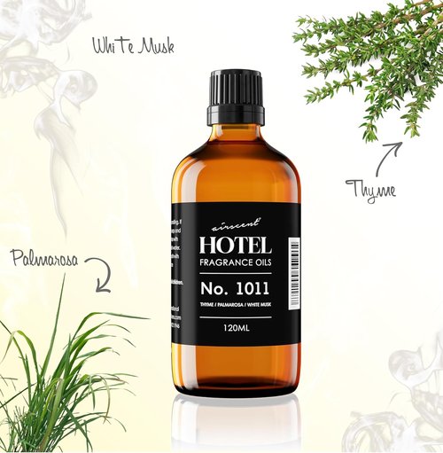 AirScent Hotel Diffuser Oil No. 1011 - Premium Beach Villas Inspired Fragrance Oil | 10 mL Glass Bottle