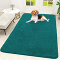OLANLY Dog Door Mat - Absorbent Non-Slip Chenille Mat for Muddy Paws | Quick Dry 59x35, Lake Blue