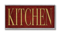 Stupell Home Décor Red Kitchen Wall Plaque, 7 x 0.5 x 17, Proudly Made in USA