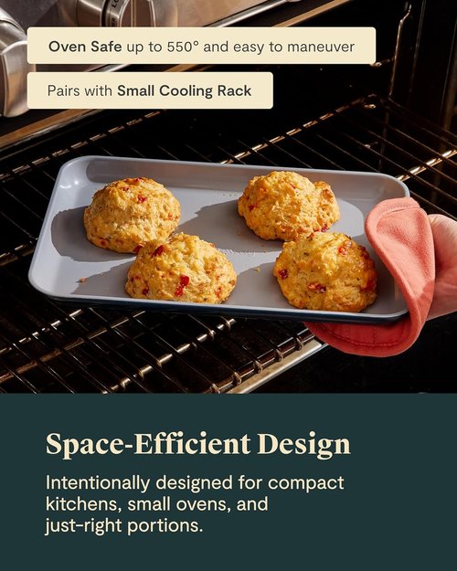 Caraway Nonstick Ceramic Baking Sheet Duo (9x13”) - Non-Toxic & Oven Safe - Perfect for Baking & Roasting - Perracotta