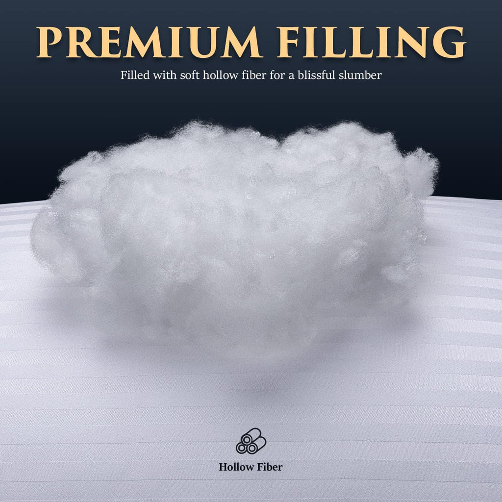 COZSINOOR Bed Pillows for Sleeping - Queen Size Hotel Quality Set of 2 | Breathable Cooling Down Alternative Microfiber for All Sleep Positions