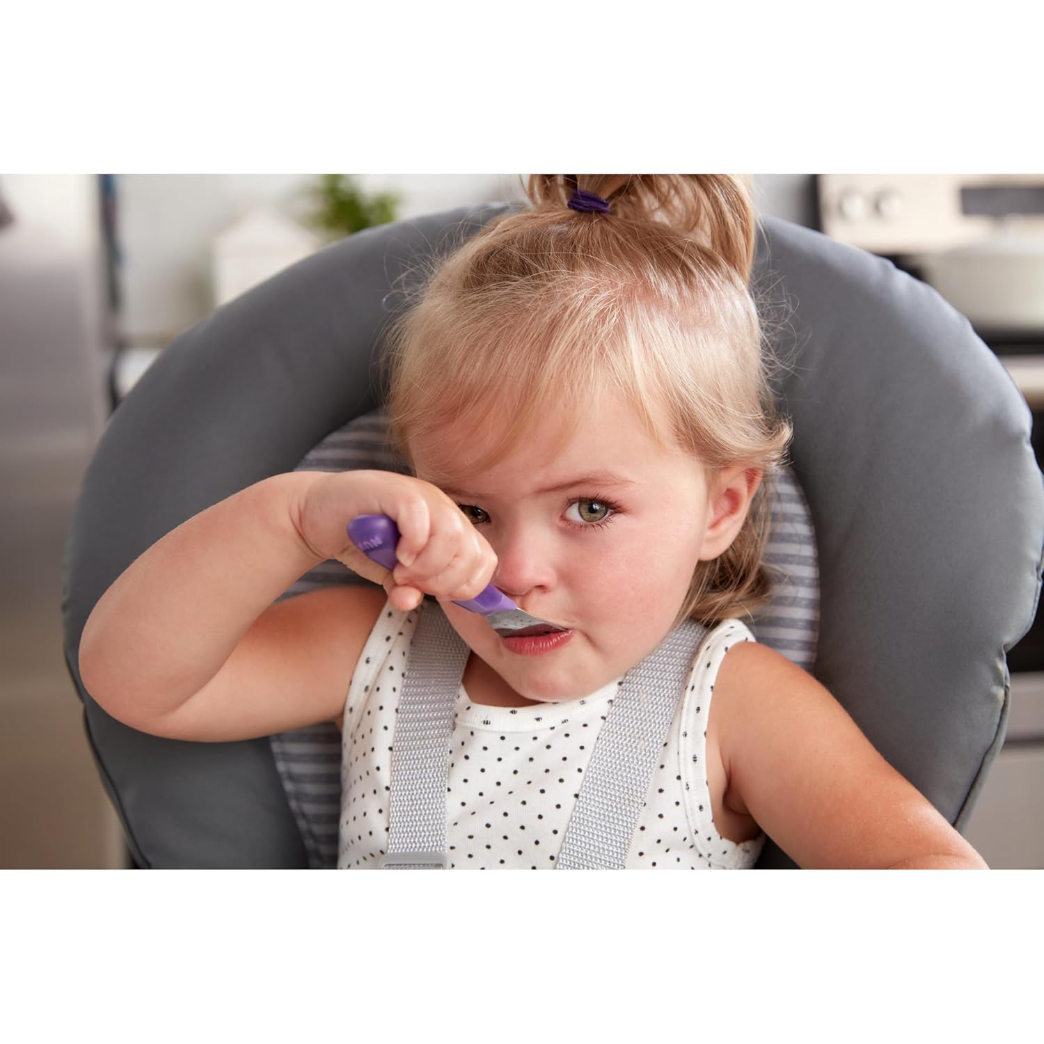 NUK Kiddy Cutlery Forks - Durable Stainless Steel, BPA & Latex-Free | 18+ Months, Set of 3