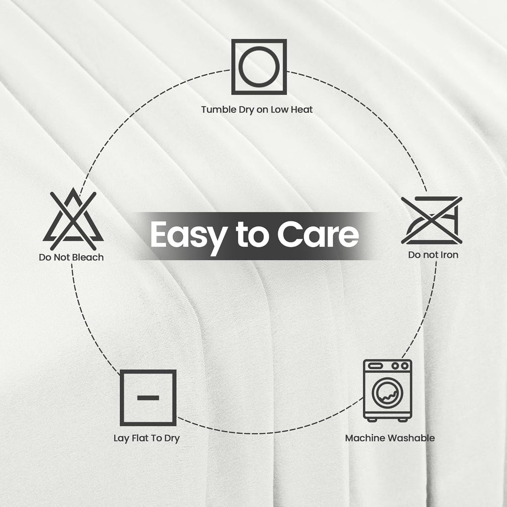 Utopia Kitchen 4FT Spandex Tablecloth - 200 GSM Stretch, Fitted, Washable | 2 Pack, White, Rectangle Cover for Events