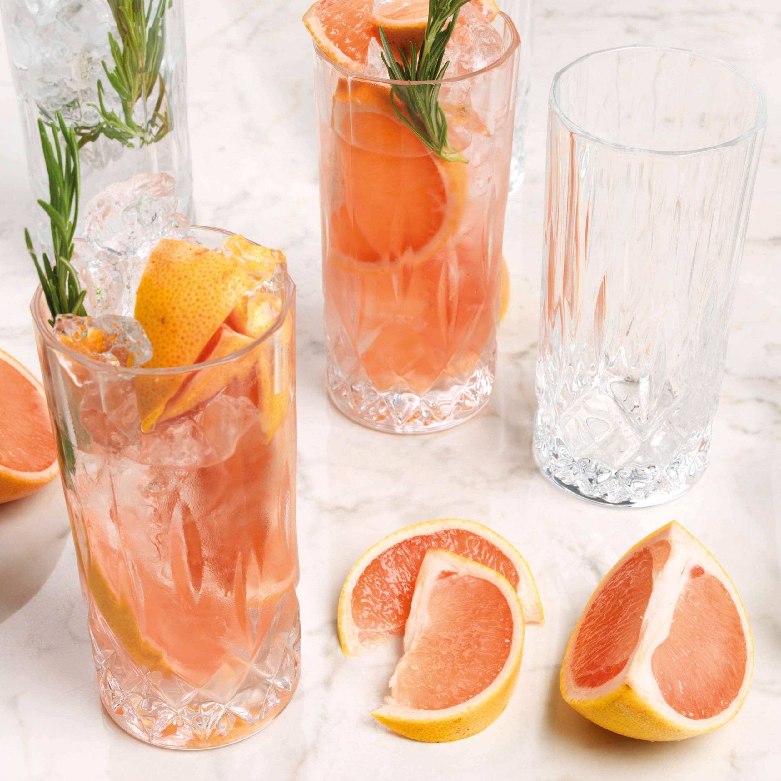 RCR Opera Luxion Crystal Hi-Ball Glasses, Set of 6, 14 cm