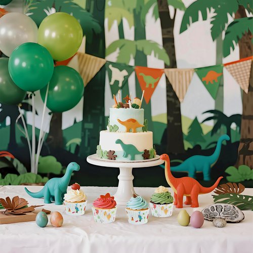 Glavatrix Dinosaur Cupcake Liners,100 Counts Cartoon Dinosaur Muffin Liner Standard Paper Baking Cup Cupcake Wrappers for Baby Shower Gender Reveal Jungle Animal Themed Birthday Party Candy Cake Decor