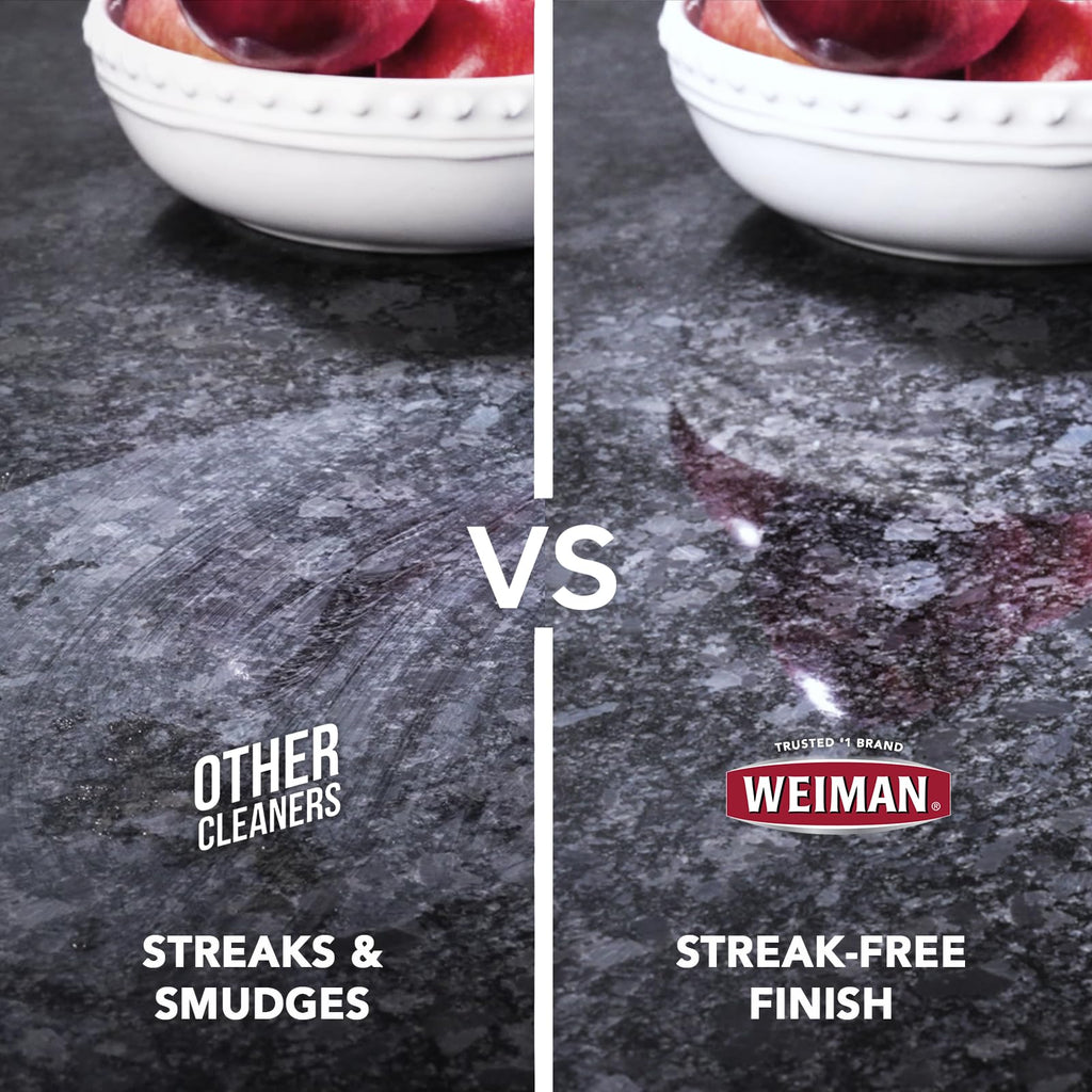 Weiman Granite Cleaner and Polish - 24 Ounce 6 Pack - For Granite Marble Soapstone Quartz Quartzite Slate Limestone Corian Laminate Tile Countertop and More