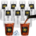 Funnymoom 100 Pack 30th Birthday Cup 12 oz Cheers to 30 Years Happy Birthday Disposable Clear Plastic Cups for Him Men Women Wedding Anniversary Decorations Party Favors