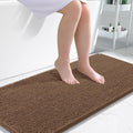 OLANLY Large Bathroom Rugs - Extra Soft Chenille Bath Mats | Quick-Dry, Machine Washable, Mocha 45x27