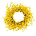 Yellow Forsythia Wreath - 24-Inch Artificial Spring Wreath for Home Decor - Wreaths for Indoors or Covered Patio Use Only by Pure Garden