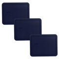Pyrex 7212-PC Blue Food Storage Replacement Lid (3-Pack) - Made in the USA