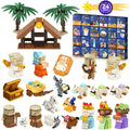 Nativity Advent Calendar 2025 Building Blocks 24-Days Fun Toy for Boys Girls, Christmas Countdown Calendar Gifts for Kids Teen Adults Christian Scene Advent Bricks Individual Packaging(6+)