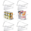 Leeden Lazy Susan Organizer for 32" Diameter Corner Lazy Susan, Plastic Kitchen Cabinet Storage Bins with Handle, 6 Packs, 1/8 Wedge - Food Safe, BPA Free