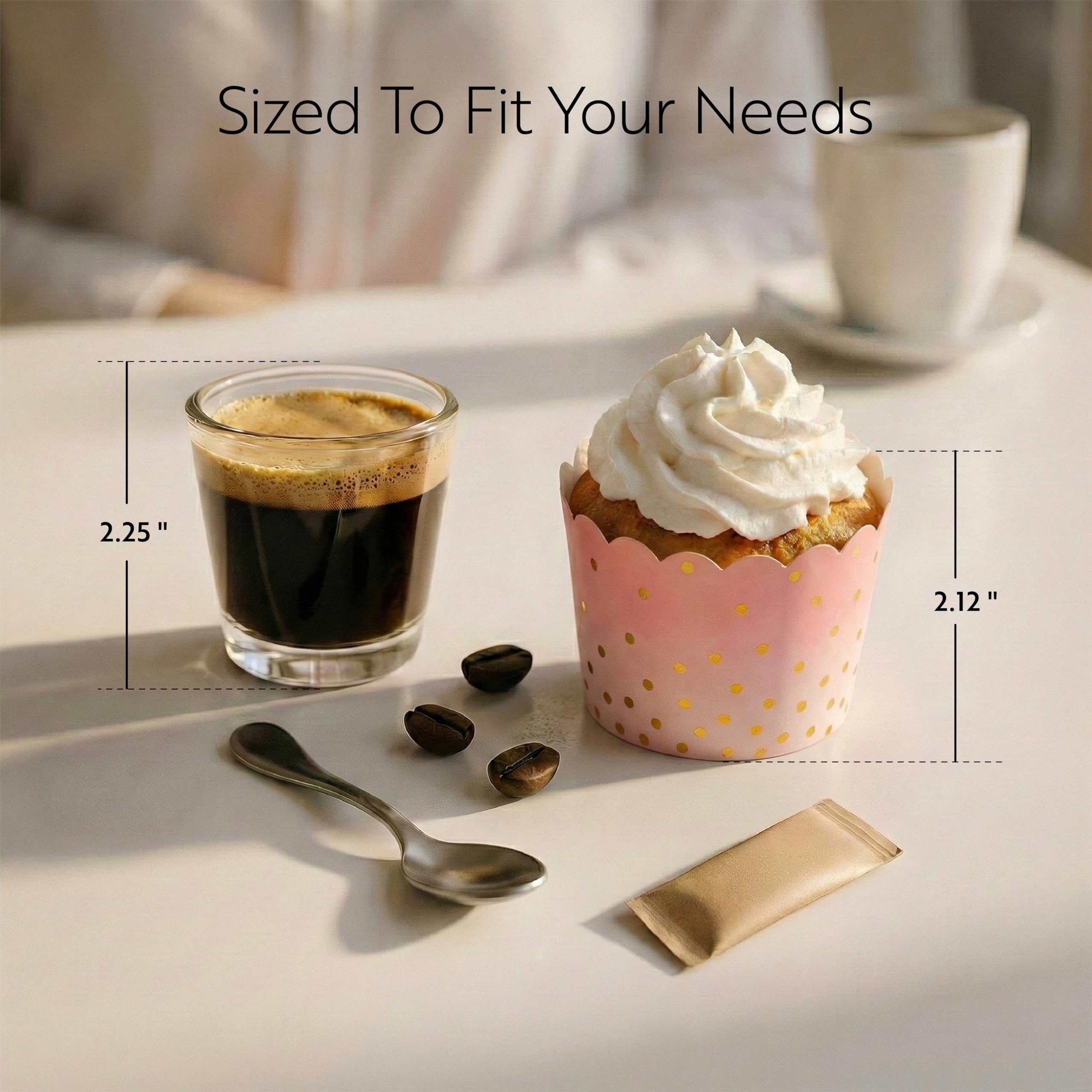 Restaurantware Panificio 4.5 Ounce Baking Cups 500 Disposable Paper Baking Cups - Greaseproof Oven-Ready Pink Paper Muffin Liners Microwavable Polka Dot Print