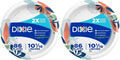 Dixie Paper Plates - 10 Inch, 86 Count Pack of 2 | Microwave-Safe & Soak-Proof | Cut Resistant