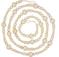 Skiennix 7ft Wood Bead Garland - Rustic Farmhouse Home Decor for Holiday & Christmas | Boho Wall Hanging